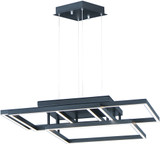 ET2 E21516-BK Traverse LED Contemporary Black LED Multi Hanging Light