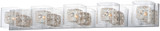 ET2 E22835-18SVPC Gem Contemporary Polished Chrome Xenon 5-Light Bathroom Vanity Light