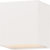 ET2 E23218-WT Blok White LED 6" Exterior Light Sconce