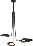 ET2 E24093-BK Marsh Modern Black LED Pendant Light