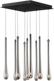 ET2 E24217-138BK Stillo Modern Black LED Multi Hanging Pendant Light