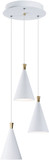 ET2 E24623-WTMG Norsk Contemporary White and Metallic Gold LED Outdoor Multi Drop Lighting