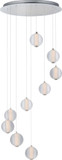 ET2 E24646-144PC Rhythm Modern Polished Chrome LED Multi Hanging Light