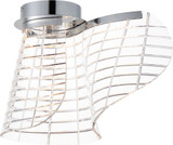 ET2 E24810-82PC Tartan Contemporary Polished Chrome LED Flush Mount Lighting