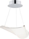 ET2 E24881-133PC Rinkle Modern Polished Chrome LED Pendant Light Fixture