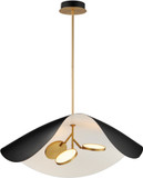 ET2 E24968-WTBKGLD Carmen Modern Black / Gold LED 32" Pendant Light Fixture