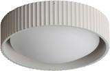 ET2 E25050-CHK Souffle Chaulk White LED 10.5" Flush Ceiling Light Fixture