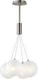 ET2 E25084-54SN Burst Modern Satin Nickel LED Multi Ceiling Pendant Light