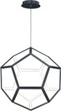 ET2 E25104-BK Penta Modern Black LED 22" Hanging Lamp