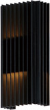ET2 E30114-BK Rampart Contemporary Black LED 5.5" Exterior Sconce Lighting