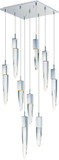 ET2 E31246-20PC Quartz Polished Chrome LED Multi Hanging Light