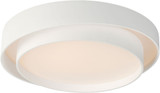 ET2 E51044-WT Ziggurat Modern White LED 24" Flush Mount Lighting
