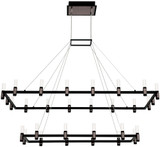Eurofase 37049-010 Altamont Modern Satin Nickel / Black LED Island Light Fixture
