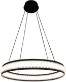 Eurofase 37091-019 Forster Contemporary Black LED 27.5" Drop Lighting