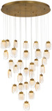 Eurofase 37193-010 Paget Modern Gold LED Multi Pendant Lamp