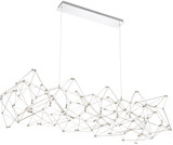 Eurofase 38036-019 Leonardelli Contemporary Chrome LED Kitchen Island Light Fixture