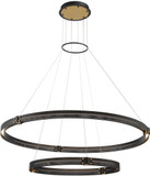 Eurofase 37385-019 Admiral Contemporary Matte Black / Brass LED Hanging Light