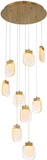 Eurofase 38043-017 Paget Contemporary Gold LED Multi Hanging Lamp