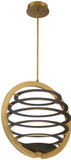 Eurofase 38152-016 Ombra Modern Brass / Black LED 25" Lighting Pendant