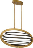 Eurofase 38153-013 Ombra Modern Brass / Black LED Kitchen Island Light