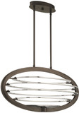 Eurofase 38153-020 Ombra Contemporary Dark Bronze / Polished Nickel LED Kitchen Island Light Fixture