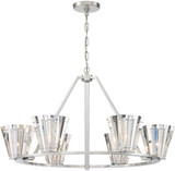 Eurofase 38866-012 Ricca Contemporary Chrome Chandelier Lamp