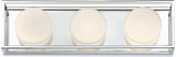 Eurofase 39335-029 Rover Modern Chrome LED 3-Light Bathroom Light Sconce