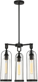 Eurofase 42728-016 Yasmin Contemporary Satin Black Exterior Hanging Lamp