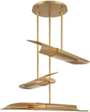 Eurofase 44751-026 Umura Contemporary Gold LED Linear Multi Pendant Light