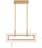 Eurofase 45718-014 Inizio Modern Gold LED Island Light Fixture