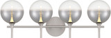 Eurofase 48917-025 Iissa Modern Nickel LED 4-Light Vanity Light