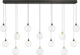 Eurofase 48940-016 Iissa Modern Gold-Black LED Multi Hanging Light