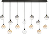 Eurofase 48939-045 Iissa Contemporary Black LED Multi Hanging Pendant Lighting