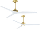 Fanimation MAD6721BS Spitfire Contemporary Brushed Satin Brass LED Home Ceiling Fan