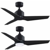 Fanimation MAD8514BLW TriAire Custom Contemporary Black LED Indoor / Outdoor Ceiling Fan