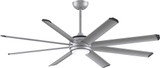 Fanimation MAD7997SLW Stellar Custom Silver LED Interior / Exterior Home Ceiling Fan