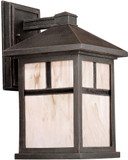 Forte 1873-01-28 Painted Rust Outdoor 14" Wall Lighting