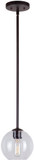 Forte 2619-01-32 Modern Antique Bronze Mini Pendant Hanging Light
