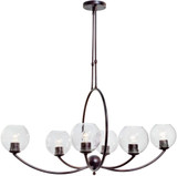 Forte 2619-06-32 Modern Antique Bronze Chandelier Lamp