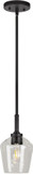 Forte 2743-01-04 Chalice Modern Black Mini Drop Lighting