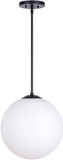 Forte 2765-01-04 Selene Modern Black 14" Lighting Pendant