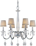 Forte 4009-06-05 Cirrus Chrome Chandelier Light
