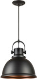 Forte 7110-01-04 Black Pendant Light Fixture