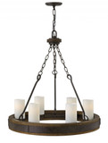 Fredrick Ramond FR48436IRN Cabot Rustic Iron Chandelier Light