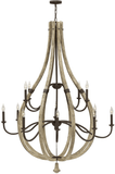 Fredrick Ramond FR40579IRR Middlefield Modern Iron Rust LED Chandelier Light