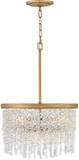 Fredrick Ramond FR41493BNG Rubina Contemporary Burnished Gold LED Pendant Light