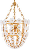 Fredrick Ramond FR41637DA Azalea Modern Distressed Brass LED Foyer Light Fixture