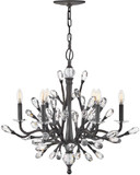 Fredrick Ramond FR46806BGR Eve Modern Brushed Graphite LED Chandelier Light