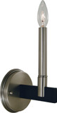 Framburg 5351-BN-MBLACK Jessica Modern Brushed Nickel/Matte Black Wall Light Sconce
