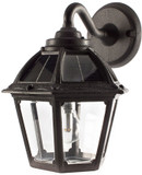 Gama Sonic 177010 Polaris Modern Black Solar Outdoor Wall Light Sconce